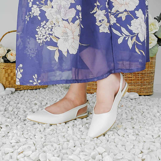 Clara Slingback White