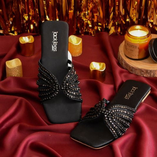 Soiree Flats black