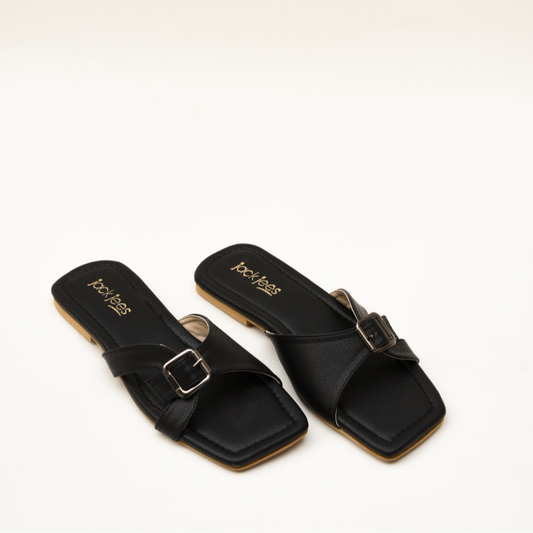 Buckle Flats Black