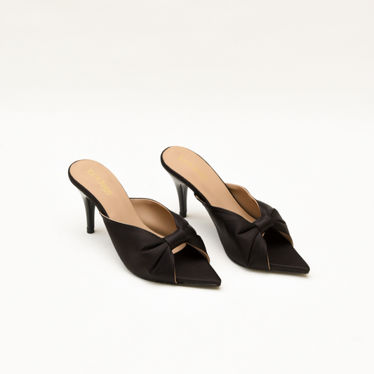 Midnight Elegance Mules Black