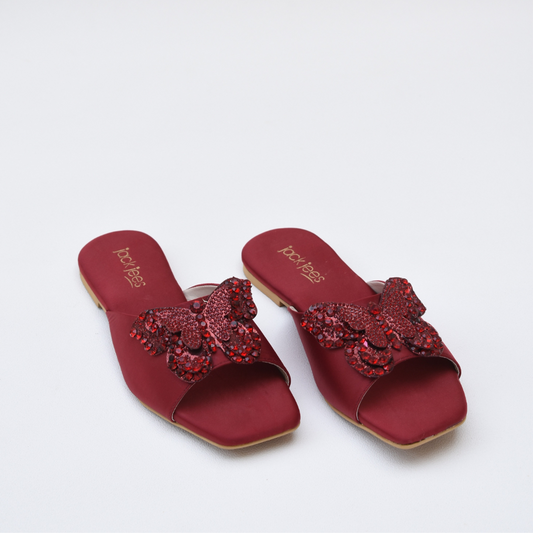Midnight Butterfly Luxe Maroon