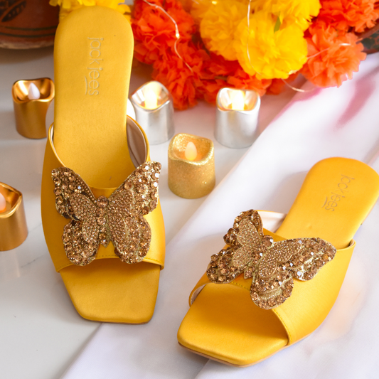 Midnight Butterfly Luxe Yellow