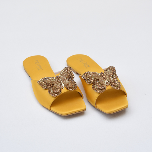 Midnight Butterfly Luxe Yellow