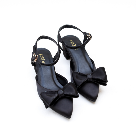 Midnight Knot Heels Black