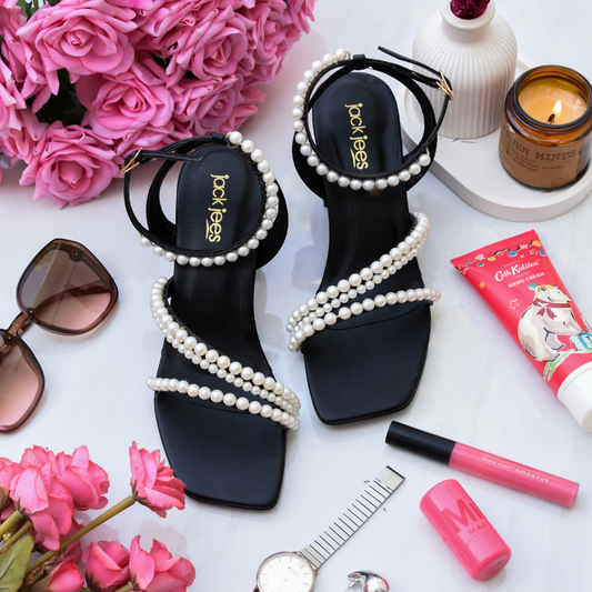 Pearl Stride Heels Black