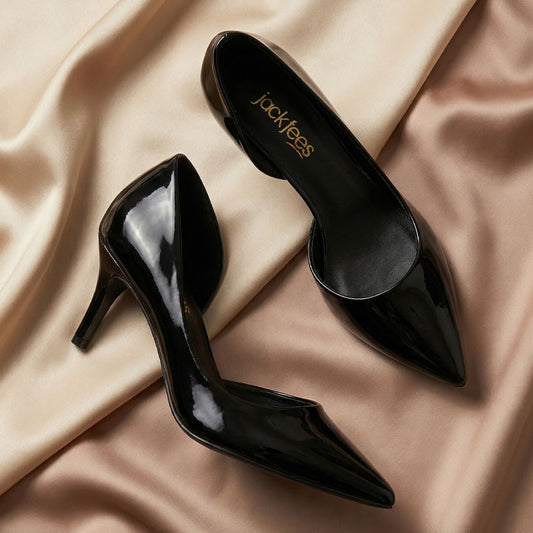 Royal Edge - Black Pointed High Heels