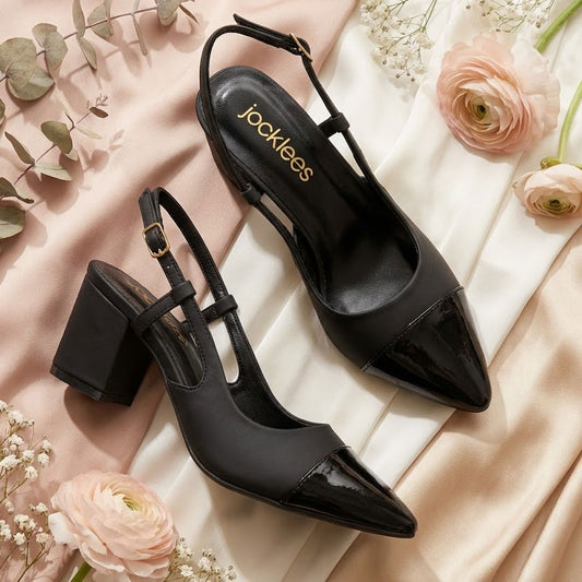 Velora Slingback Heels Black