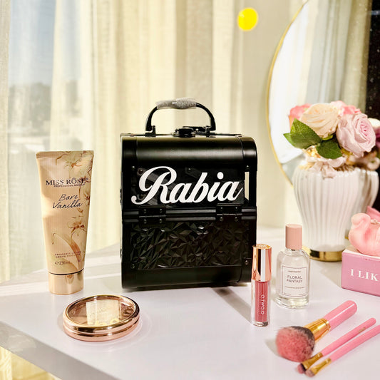 Crystal Clear Vanity Box Black
