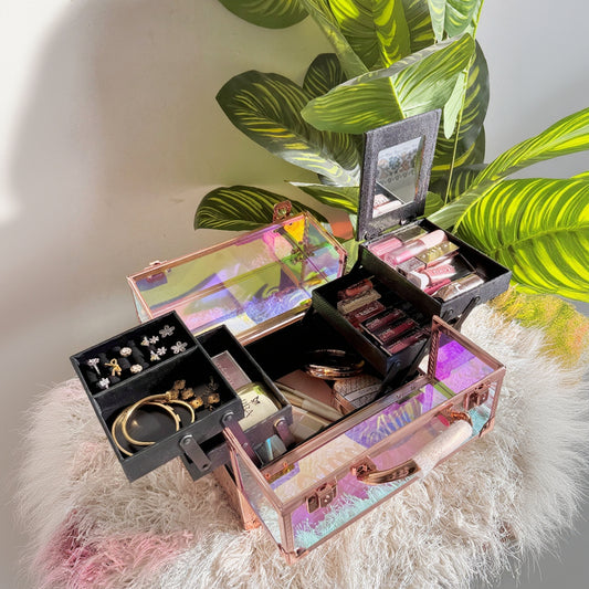 Aura Prism Vanity Box Rose Gold