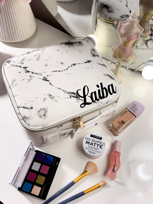 Luxe Glow Vanity Bag Marble