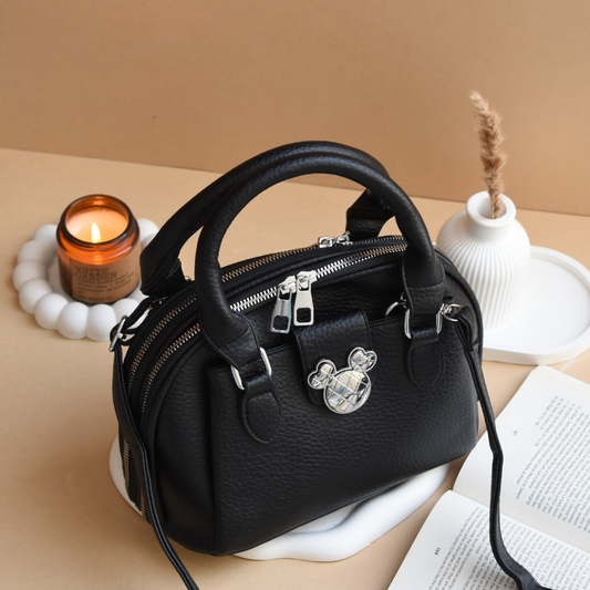 Minnie Charm Handbag Black