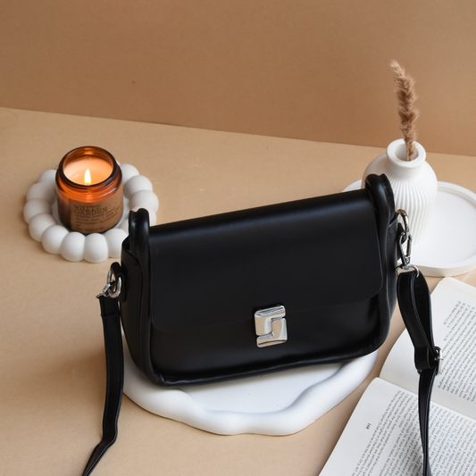 Modern Elegance Crossbody Bag Black