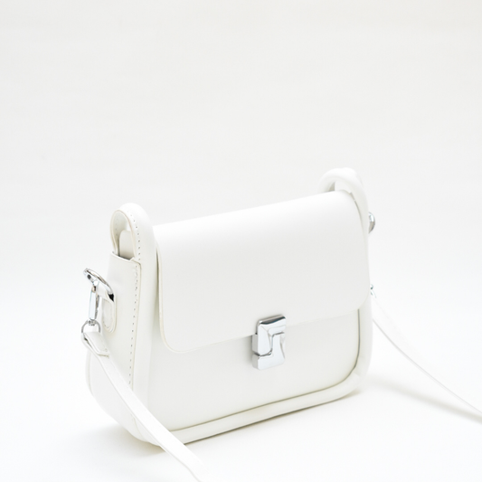 Modern Elegance Crossbody Bag White