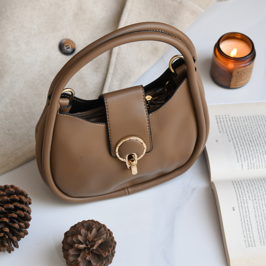 Luxe Arc Bag Brown