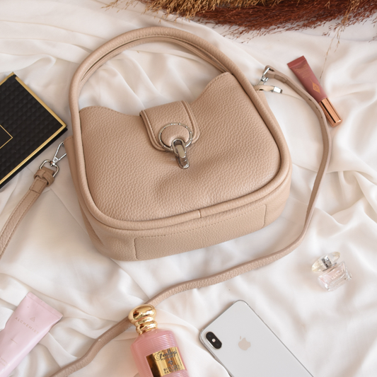 Elegant Mini Satchel Beige