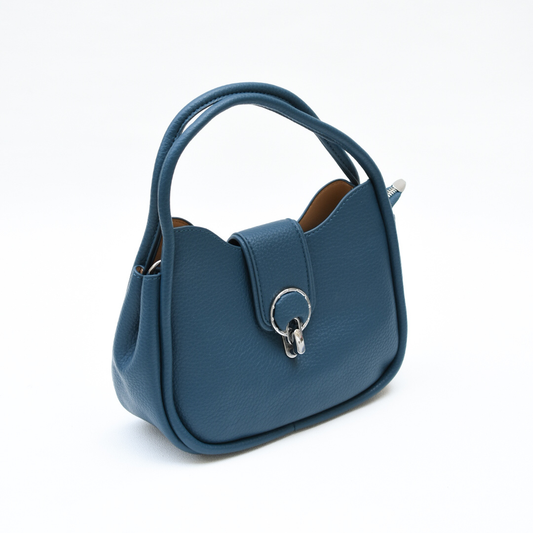 Elegant Mini Satchel Darkblue