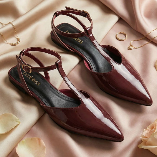 Serene Sling Flats Maroon