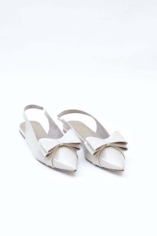 Luna Bow pointed toe slingback flats for women by Jack Jees