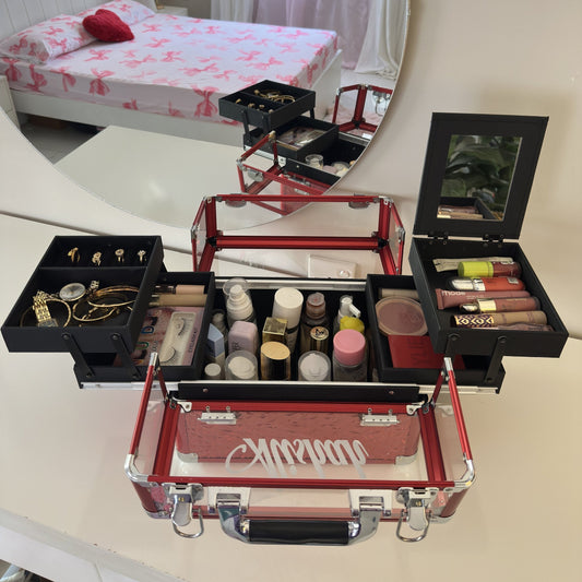 Prestige Organizer Vanity Box Red