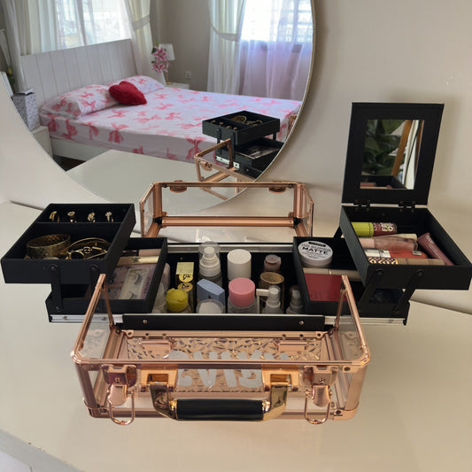 Prestige Organizer Vanity Box Rose Gold