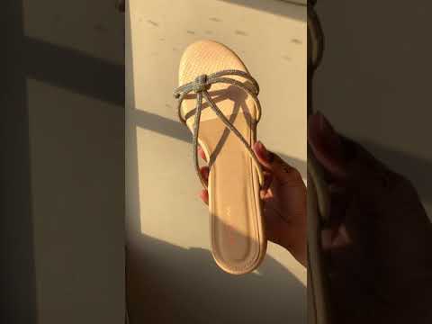 Gem-Knotted Flats Beige