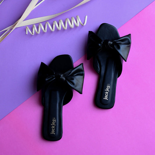 Knot bow Flats Black